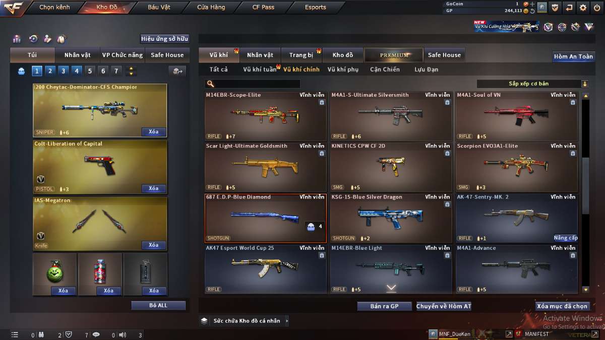 shop acc cf uy tin gia re